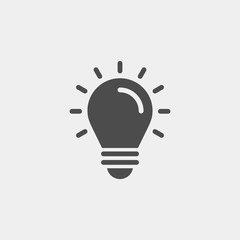 Bulb flat vector icon