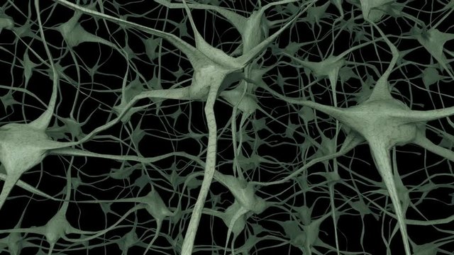Neurons brain mind axon thought neural network dendrite cell health science alien 4k