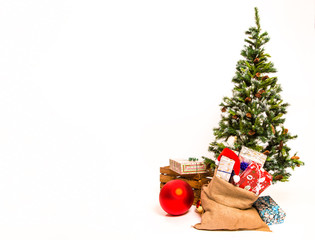 Christmas tree and presents