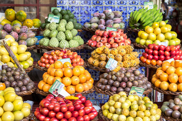 Fresh exotic fruits