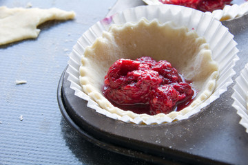 Homemade Blueberry and Raspberry Tarts