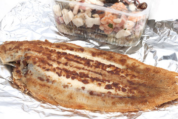 filetto di pesce ai ferri pesce di mare sogliola platessa
