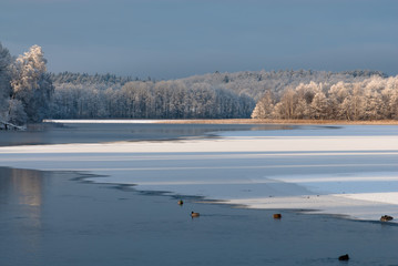 Winter landscape in Sweden