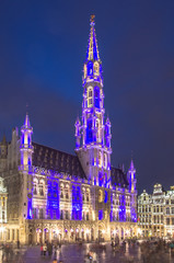 Fototapeta na wymiar Brussels’s Town Hall, Belgium