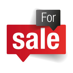For Sale sign speech bubble
