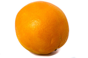 Orange fruit on a white background.
