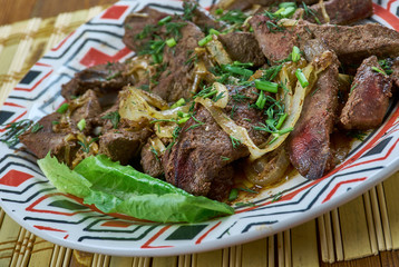 Armenian dish from beef liver