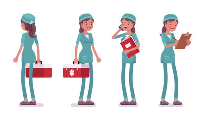 Female nurse standing