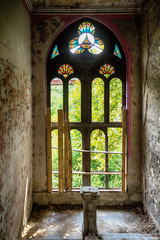  Interior of an abandoned mansion