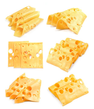 Collage of cheese.