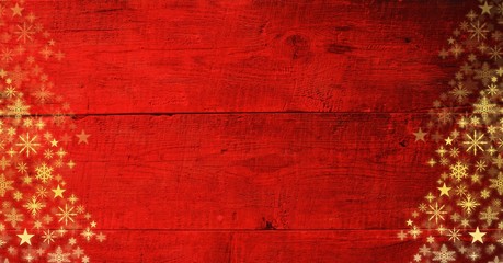 Obraz premium Snowflake Christmas patterns on wood