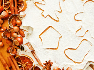 Christmas baking background