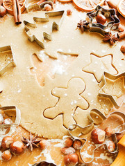 Christmas baking background