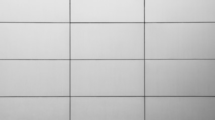 Luxury meatl tiles wall at modern building
