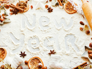 Christmas baking background