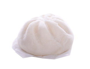 Steamed bun isolate on white background