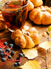 Sweet pumpkin buns