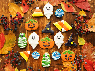 Halloween sweet cookies