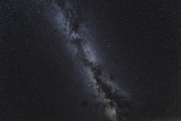 The Milky Way and millions of stars in the beautiful night sky