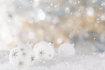 Obraz na płótnie Canvas Christmas decoration with blurred background