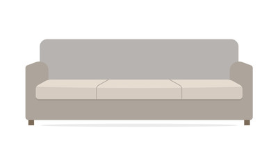 Obraz premium Sofa icon isolated on white background. Furniture for living room. Colorful vector illustration.