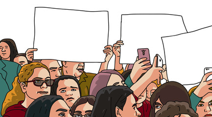 Obraz premium people protest