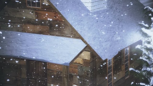 Christmas Snow Globe with Snowfall
