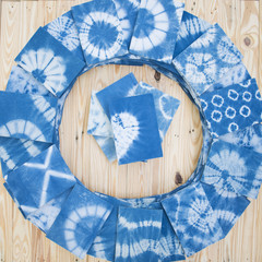 craft book from natural indigo color