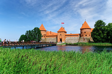 Wasserburg Trakai am Galvė See in Litauen