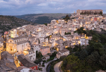 Naklejka premium Ragusa Sicily, Italy, 11.17.2017