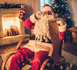 Santa Claus in his residence