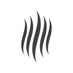 Smoke hot vector icon