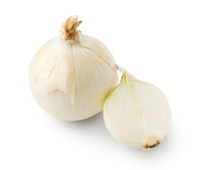 Onion bulb isolated on white background