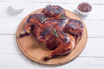 Grilled chicken background © whitestorm