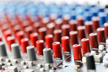 Fototapeta premium Audio Mixer button With karaoke