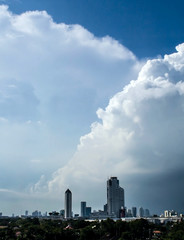 Big cloud and tower