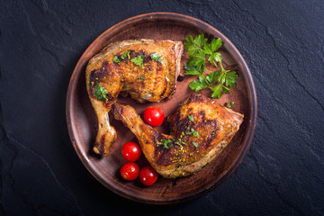 Grilled chicken legs