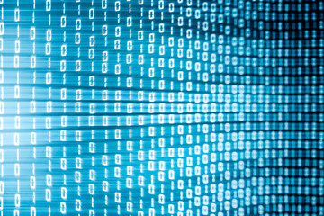 Technology Abstract digital information background. Binair code futuristic Hi-tech concept.