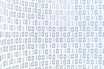 Technology Abstract digital information background. Binair code futuristic Hi-tech concept.