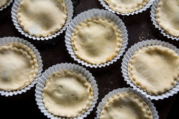 Mince Pies on baking tray