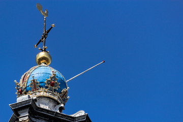 Naklejka premium Amsterdam, Westerkerk Turmkrone