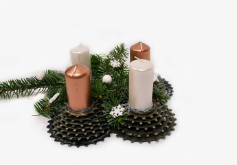 Bicycle advent wreath