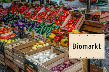 Biomarkt Schild