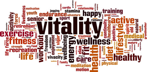 Vitality word cloud