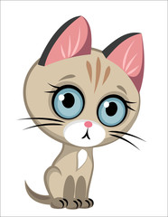 Obraz premium Cute kitten, children's theme