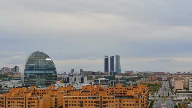 madrid suburbs las tablas four towers in the background