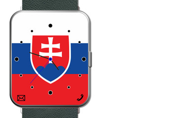 Fototapeta premium Clock Touch Screen Slovakia