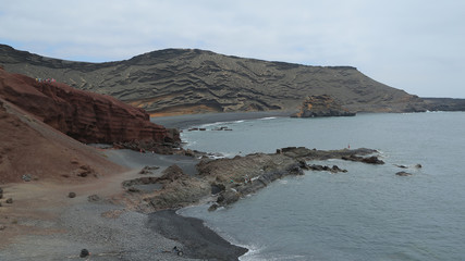 Laguna verde o Charco de los clicos, El Golfo, Gran Canaria