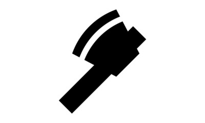 Axe Icon isolated on white