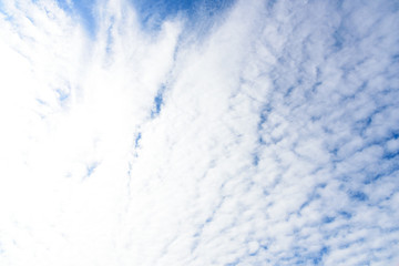 Obraz premium Blue sky with cloud in the morning.